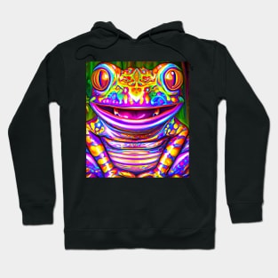 Frogger Spirit Animal (8) - Trippy Psychedelic Frog Hoodie